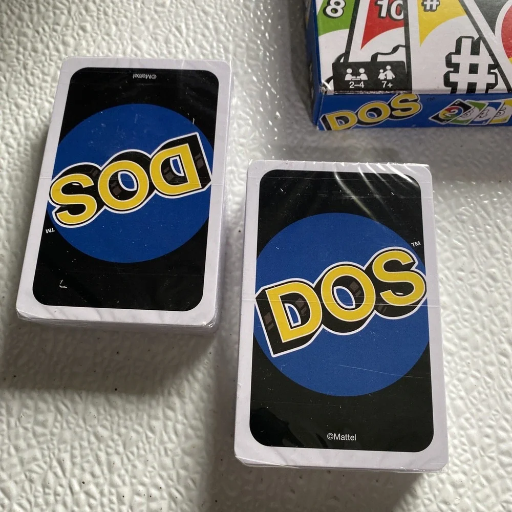 Mattel‎ DOS Card Game Unisex OS Multicolor Good Sealed Decks Family Fun